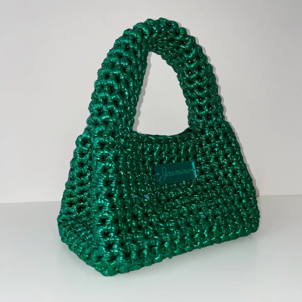 Mini Metallic Handbag – Green
