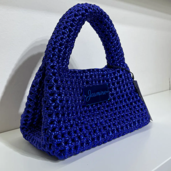 Mini Metallic Handbag – Deep Electric Blue
