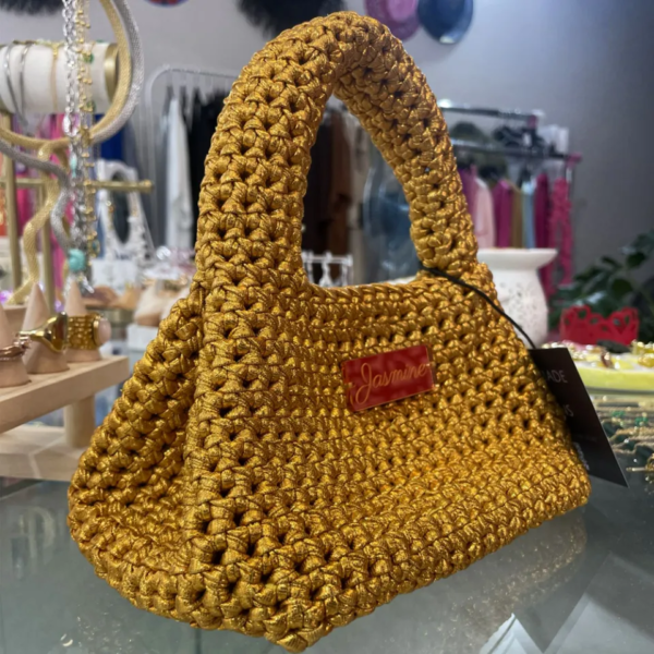 Mini Metallic Handbag – Pure Gold