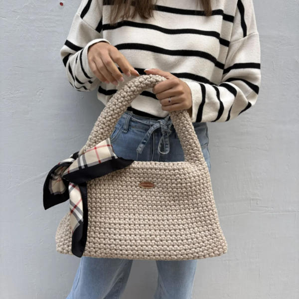 Beige Cotton Bag