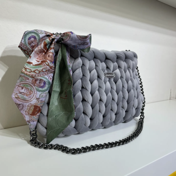 Velvet Light Grey shoulder bag