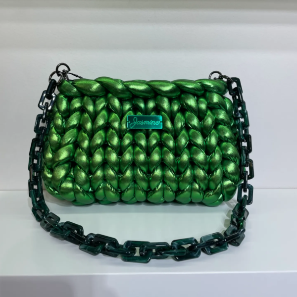 Metallic Green shoulder bag