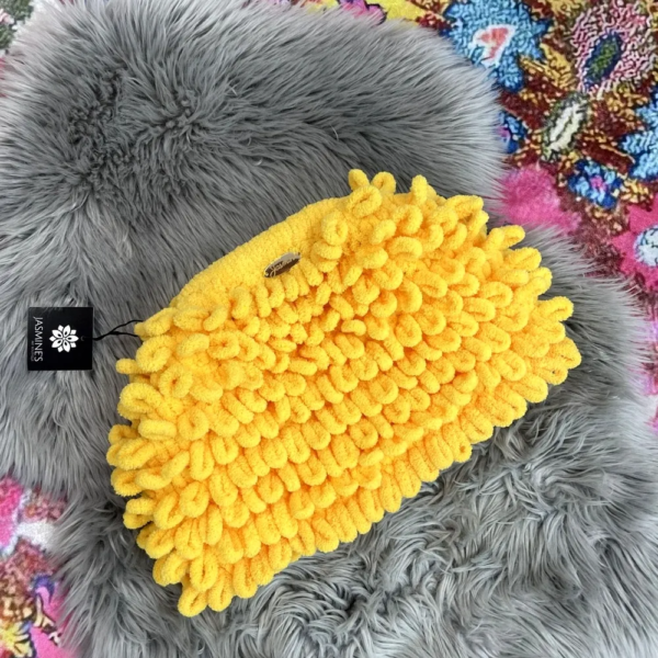 Puffy Clutch Bag – Yellow