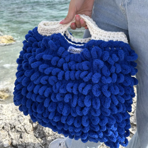 NEW Puffy Handbag Deep Blue