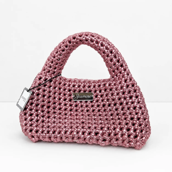 Rose Gold Glow – Metallic Handbag